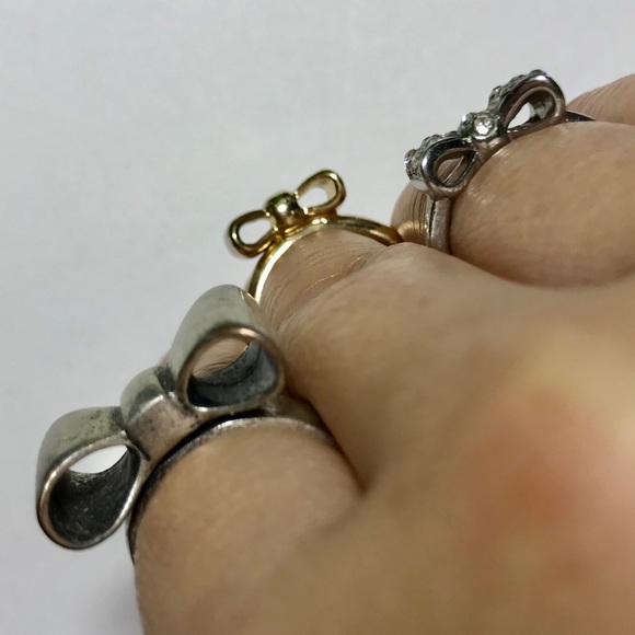 Forever 21 Bow Rings Bundle - Picture 2 of 6